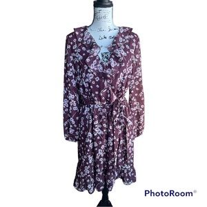 INC fall florar dress